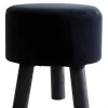 Taburetes<CASA Silki Puf Negro