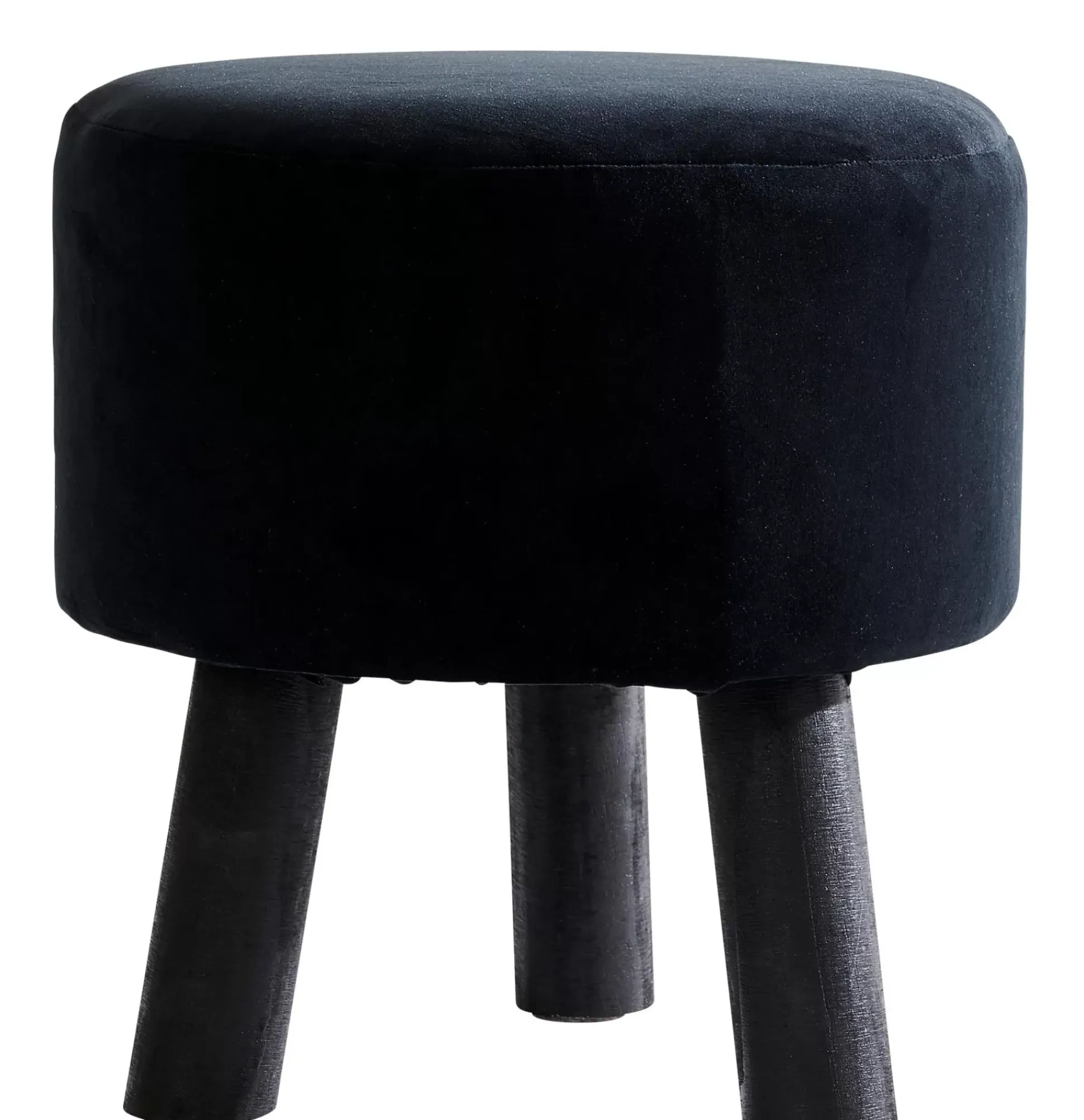 Taburetes<CASA Silki Puf Negro