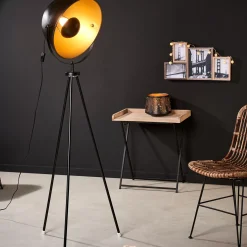Lamparas De Pie<CASA Soleil Lampara De Pie Negro