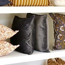 Fundas De Cojín<CASA Suave Funda Para Cojin Gris Oscuro