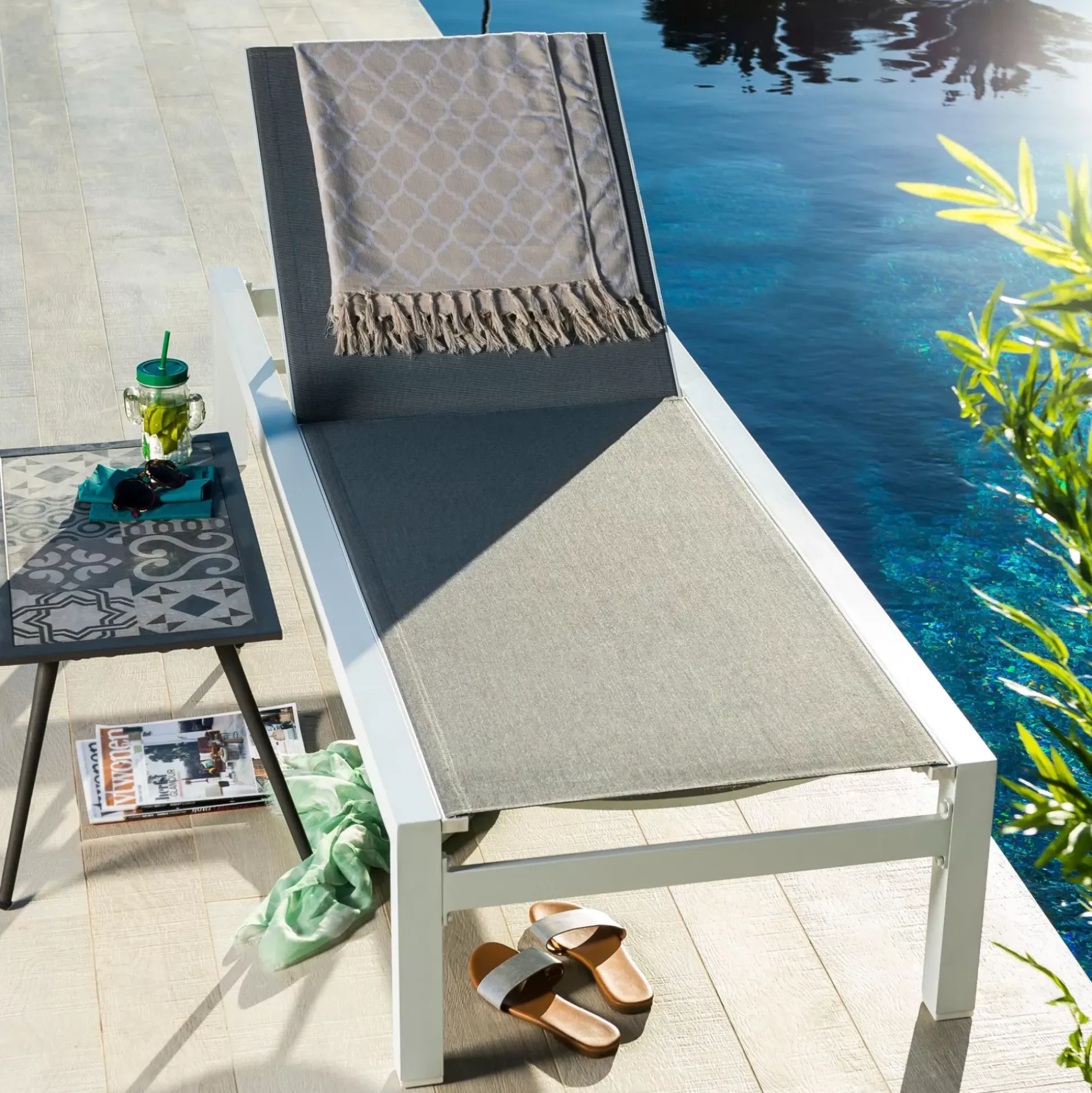 Hamacas De Exterior<CASA Sydney Tumbona Blanco