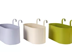 Colgadores Para Plantas<CASA Tanaman Macetero Colgante 3 Colores Blanco Apagado