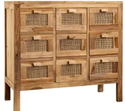 Cajoneras<CASA Teck Cajonera Farmacia Natural