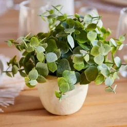 Plantas Artificiales<CASA Terra Planta En Maceta Blanco, Verde