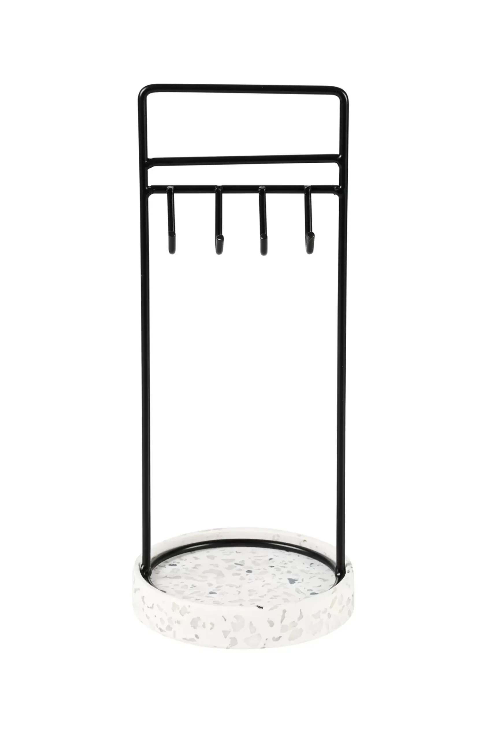 Joyeros<CASA Terrazzo Joyero Negro, Blanco, Gris