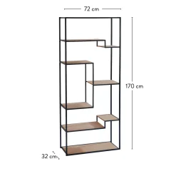 Estanterías<CASA Trapp Estanteria De Pared Marron