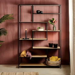 Estanterías<CASA Trapp Estanteria De Pared Negro