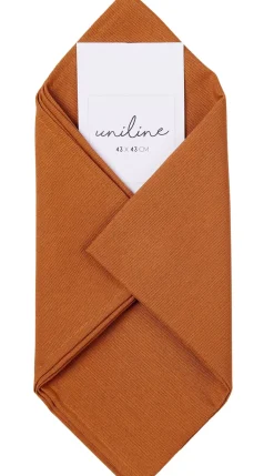 Servilletas<CASA Uniline Servilleta Marron