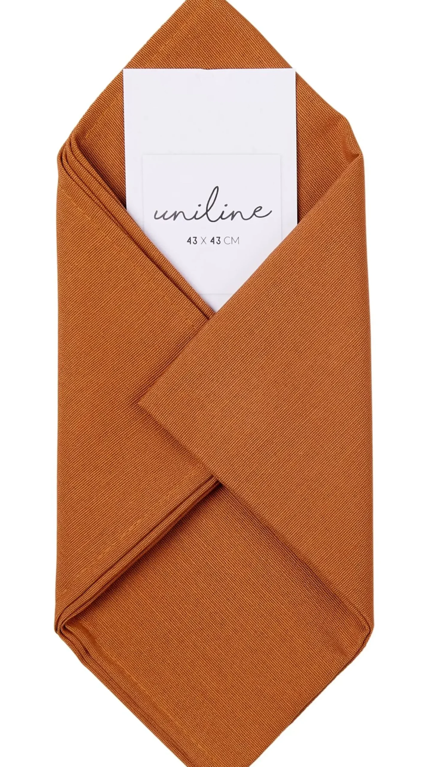 Servilletas<CASA Uniline Servilleta Marron