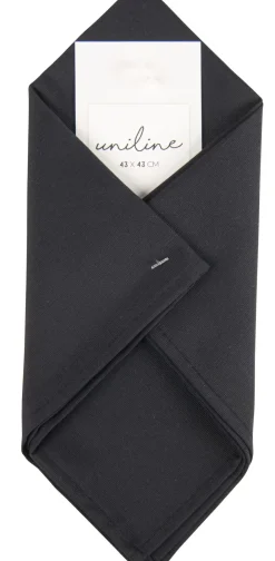 Servilletas<CASA Uniline Servilleta Negro