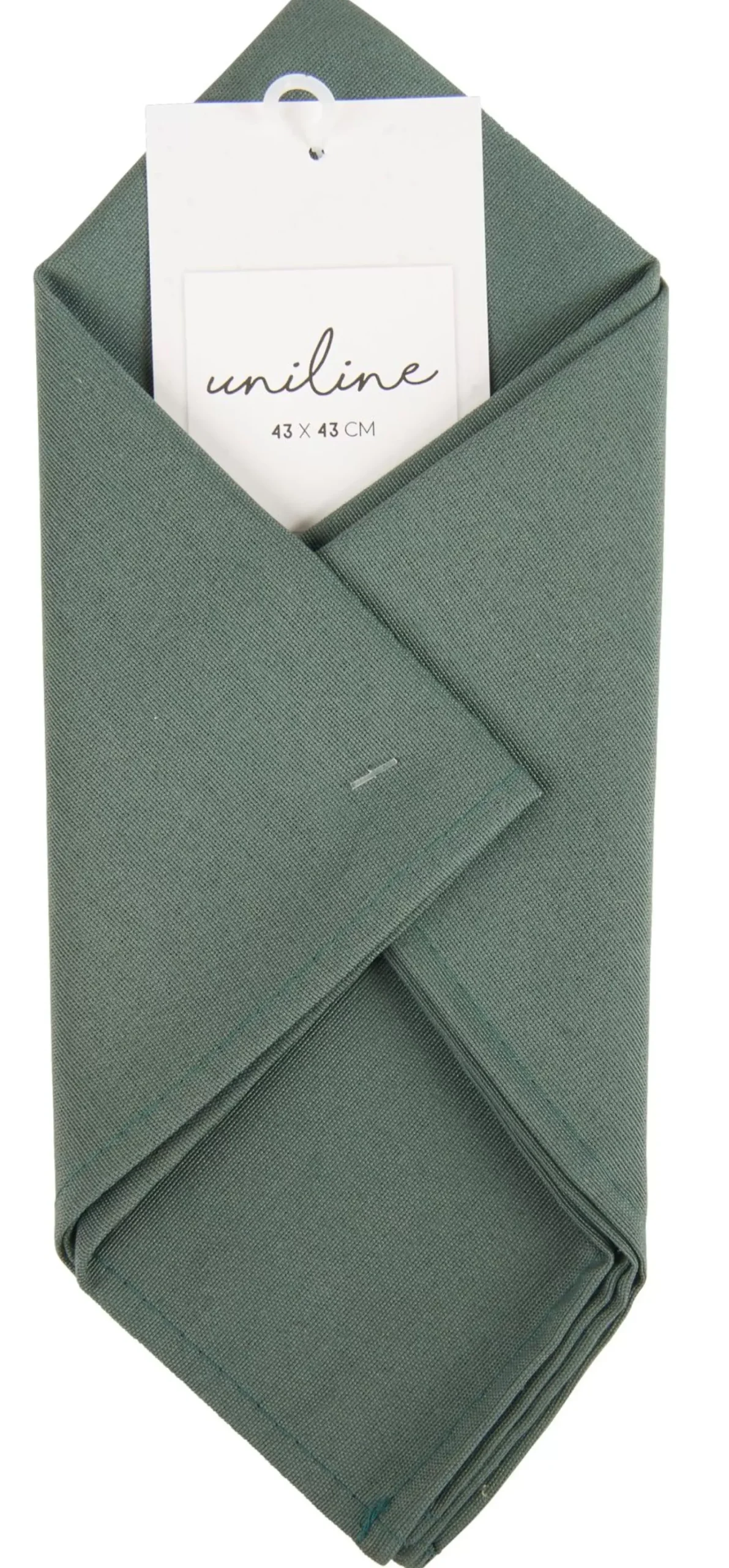 Servilletas<CASA Uniline Servilleta Verde Oscuro