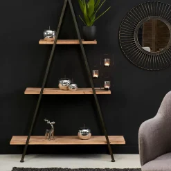 Estanterías<CASA Vermont Estanteria De Pared Negro, Natural