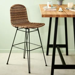 Sillas De Jardín<CASA Vienna Silla De Bar Natural