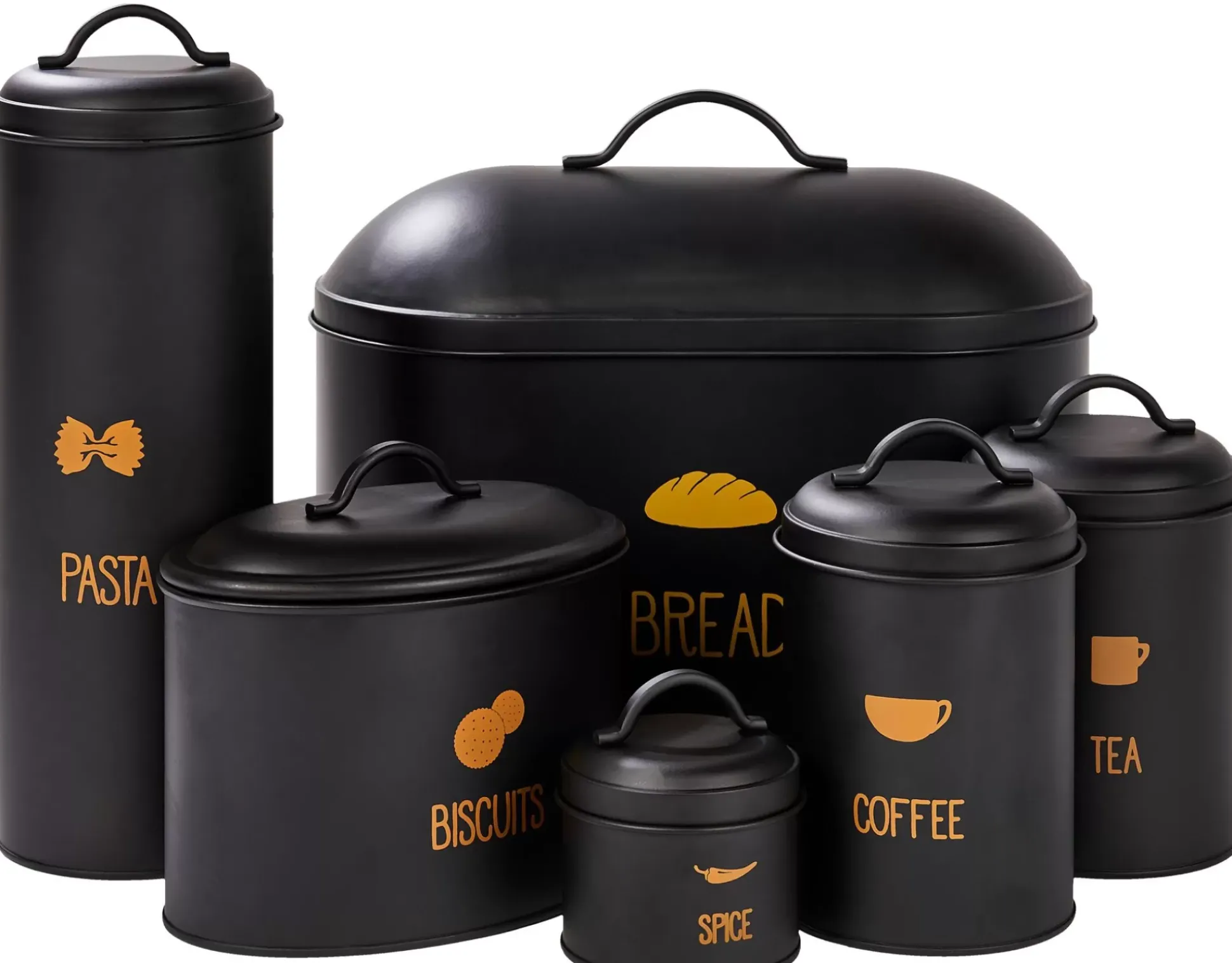 Taperes<CASA Vira Fiambrera Para Galletas Negro