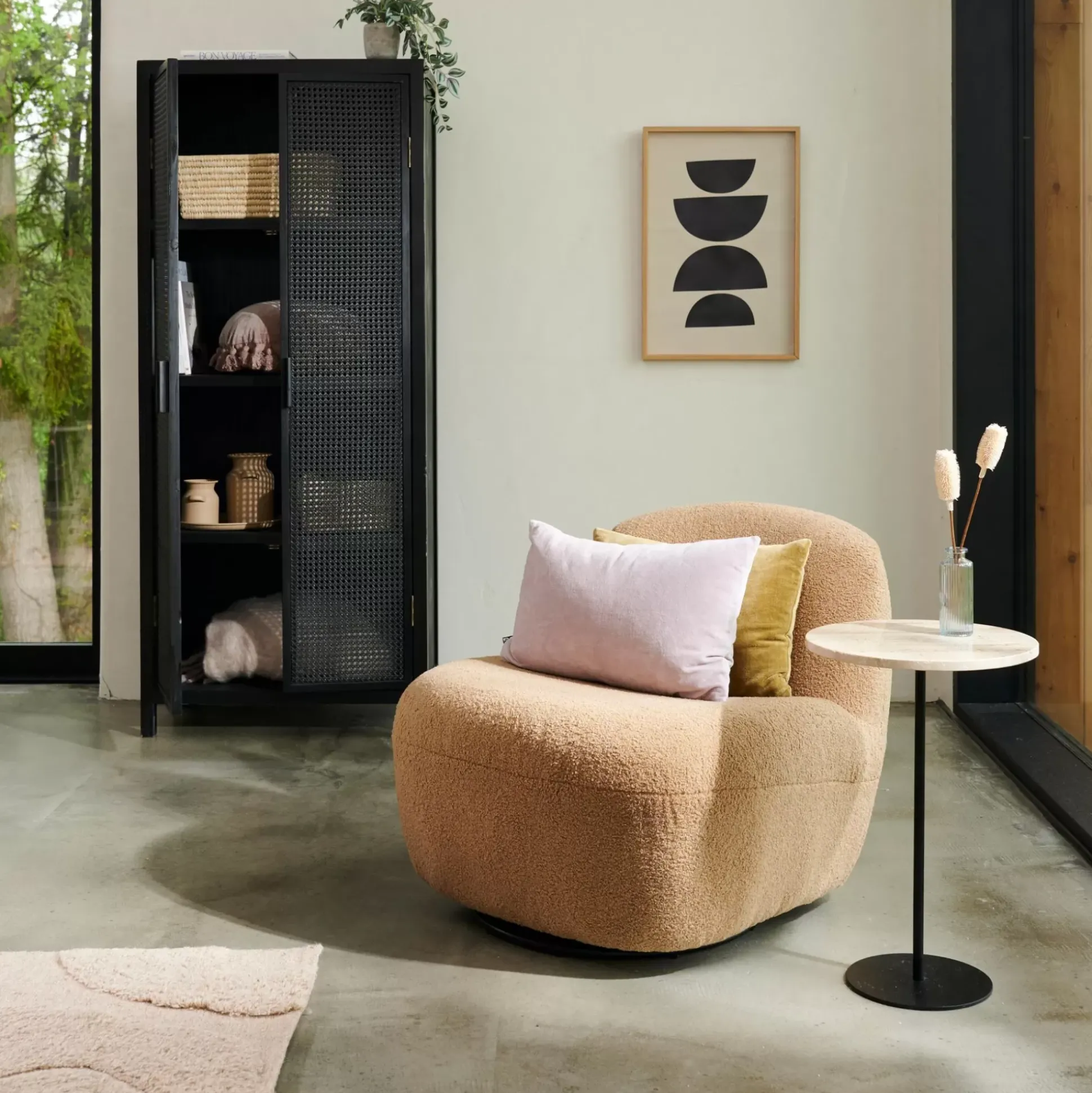 Cajoneras<CASA Webster Armario Negro