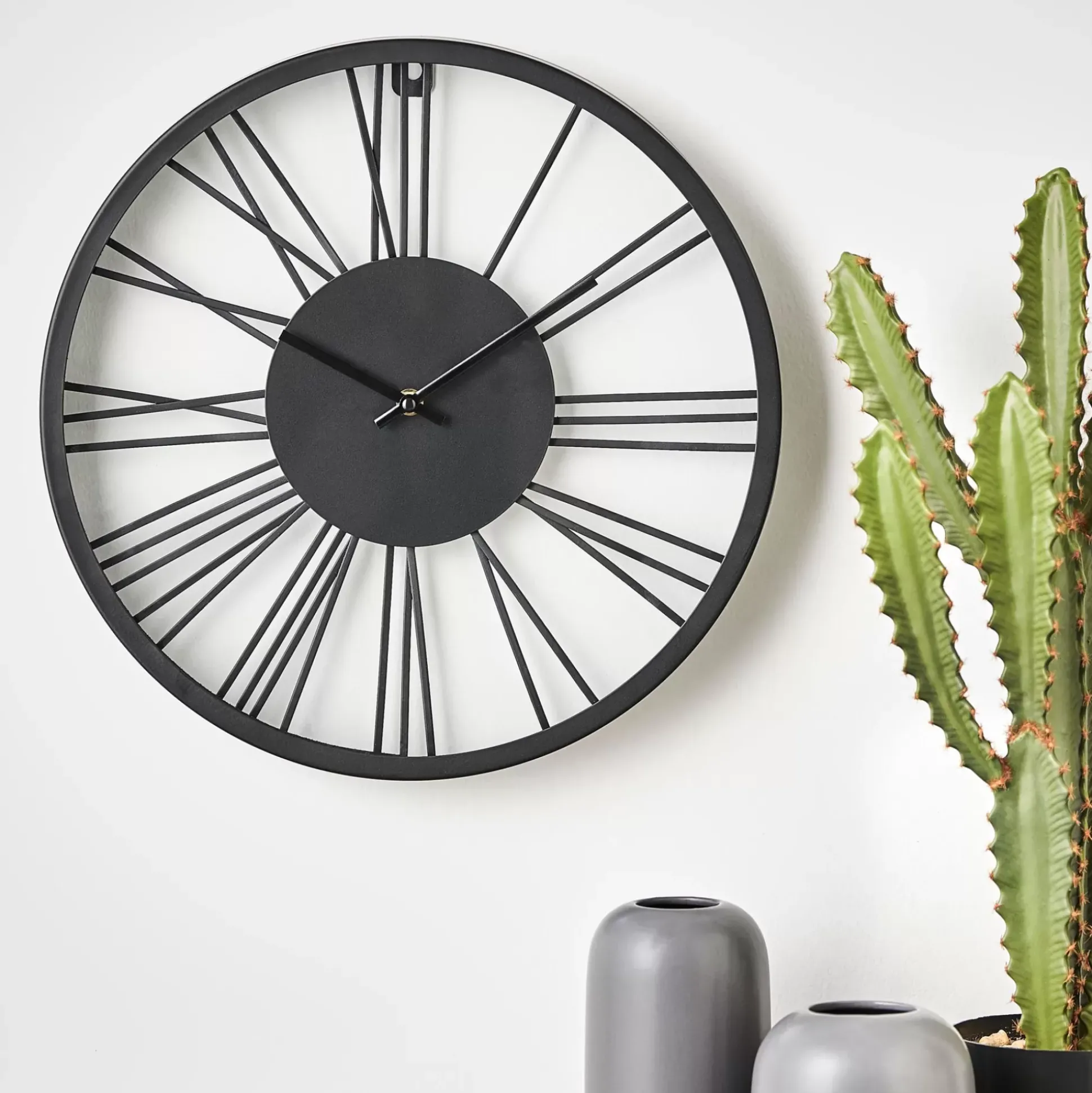 Campanas<CASA Wheel Reloj De Pared Negro