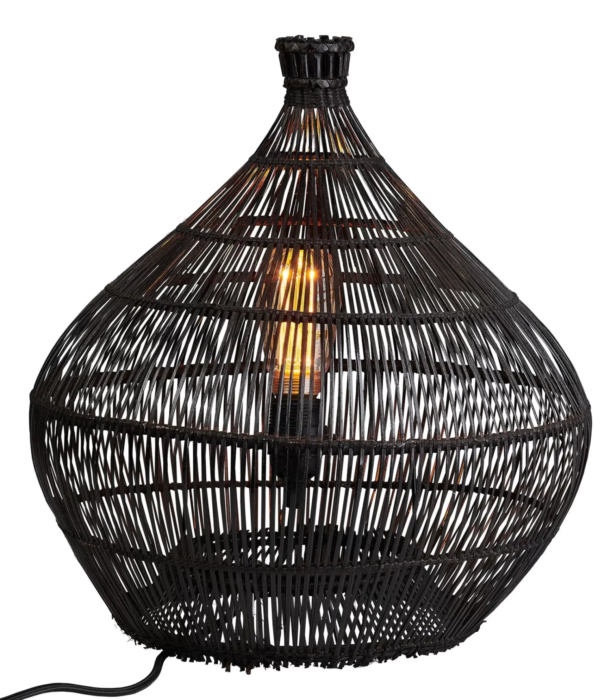 Lamparas De Mesa<CASA Zalou Lampara De Mesa Negro