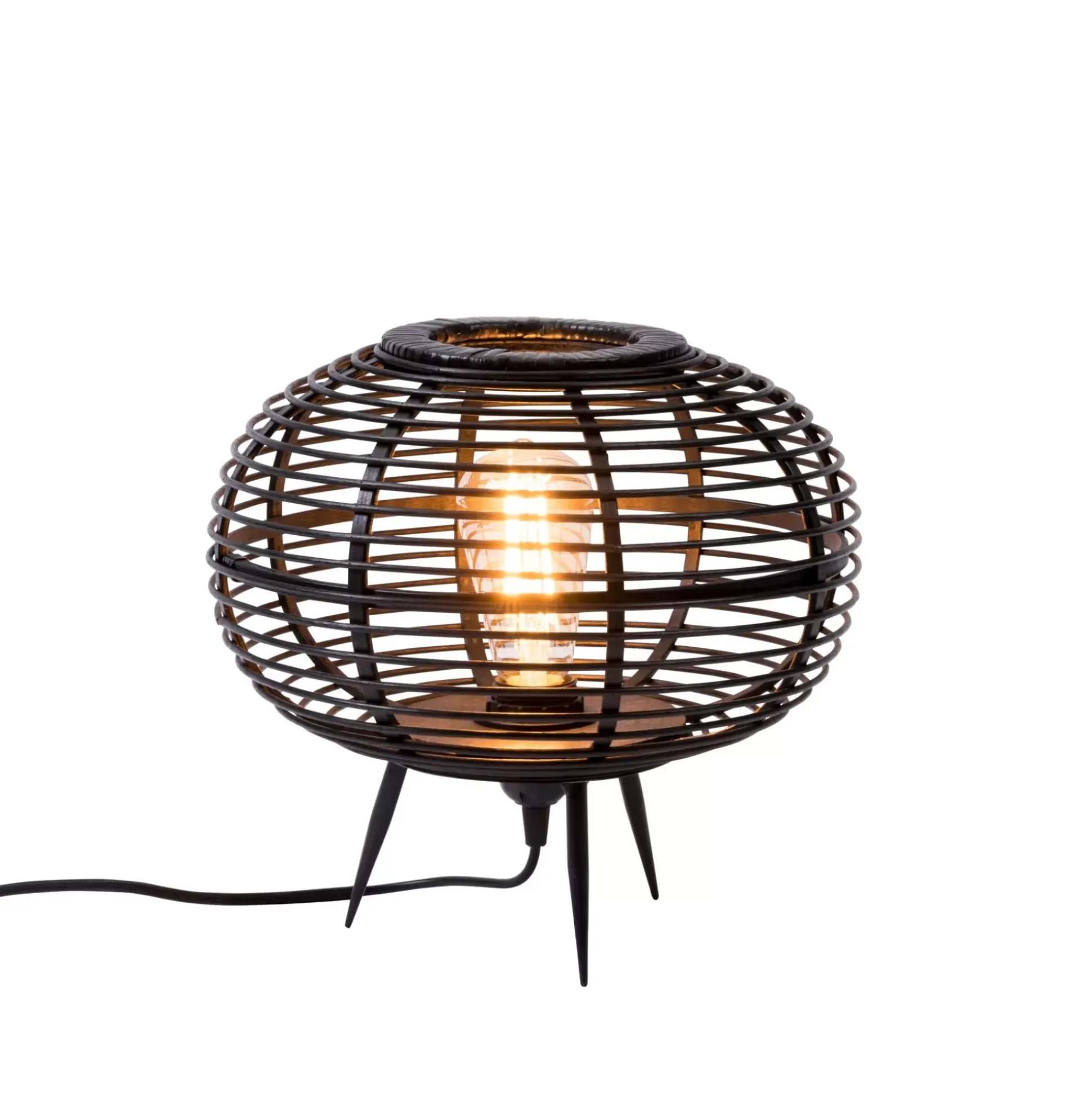 Lamparas De Mesa<CASA Zanzi Lampara De Mesa E27 Negro